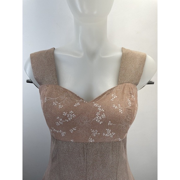 Vintage 90s Alyn Paige Fit Flare Mini Sun Dress Cottage Romantic Whimsy Size 7/8 - Picture 6 of 13